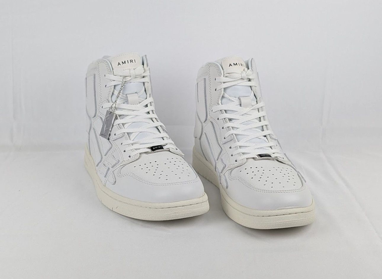 Amiri Skeleton Top High Sneakers in White Size US 11 / EU 44 - 1 Thumbnail