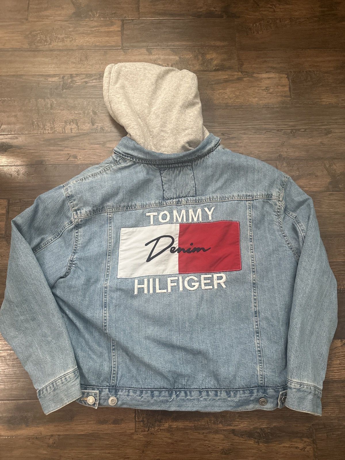 Tommy Hilfiger Tommy Hilfiger Denim Jacket Size US L / EU 52-54 / 3 - 3 Thumbnail