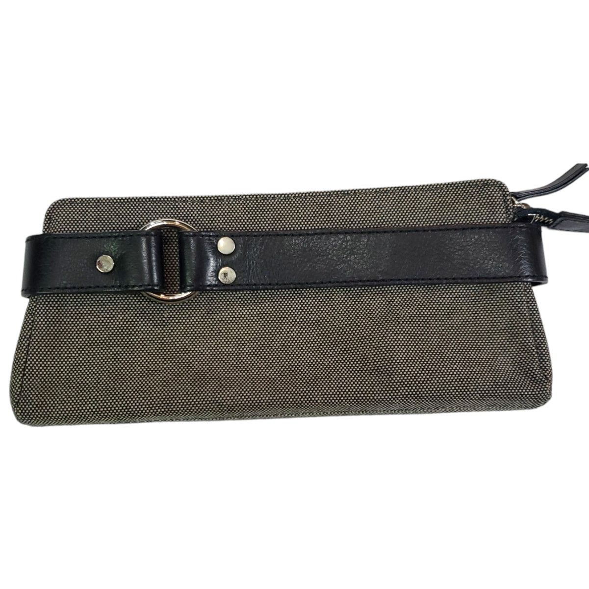 Banana Republic Banana Republic | Black and Tan Clutch w/ Leather Accents Size ONE SIZE - 1 Thumbnail