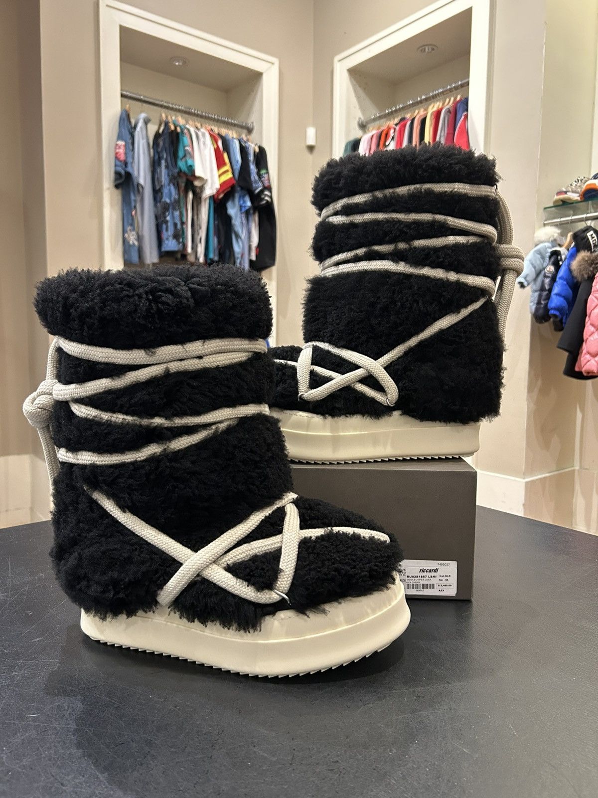 Rick Owens Rick Owens Lace Up Shearling Boot Size US 11 / EU 44 - 1 Thumbnail