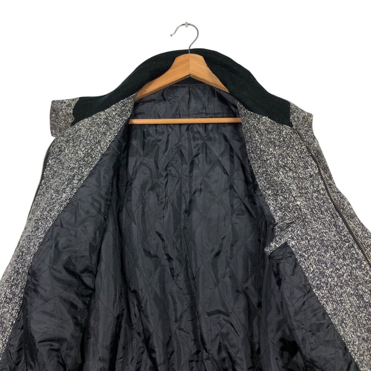 Japanese Brand Vintage Chunky Tweed Flight Jacket Rugged Workwear Aesthetic Size US M / EU 48-50 / 2 - 15 Thumbnail