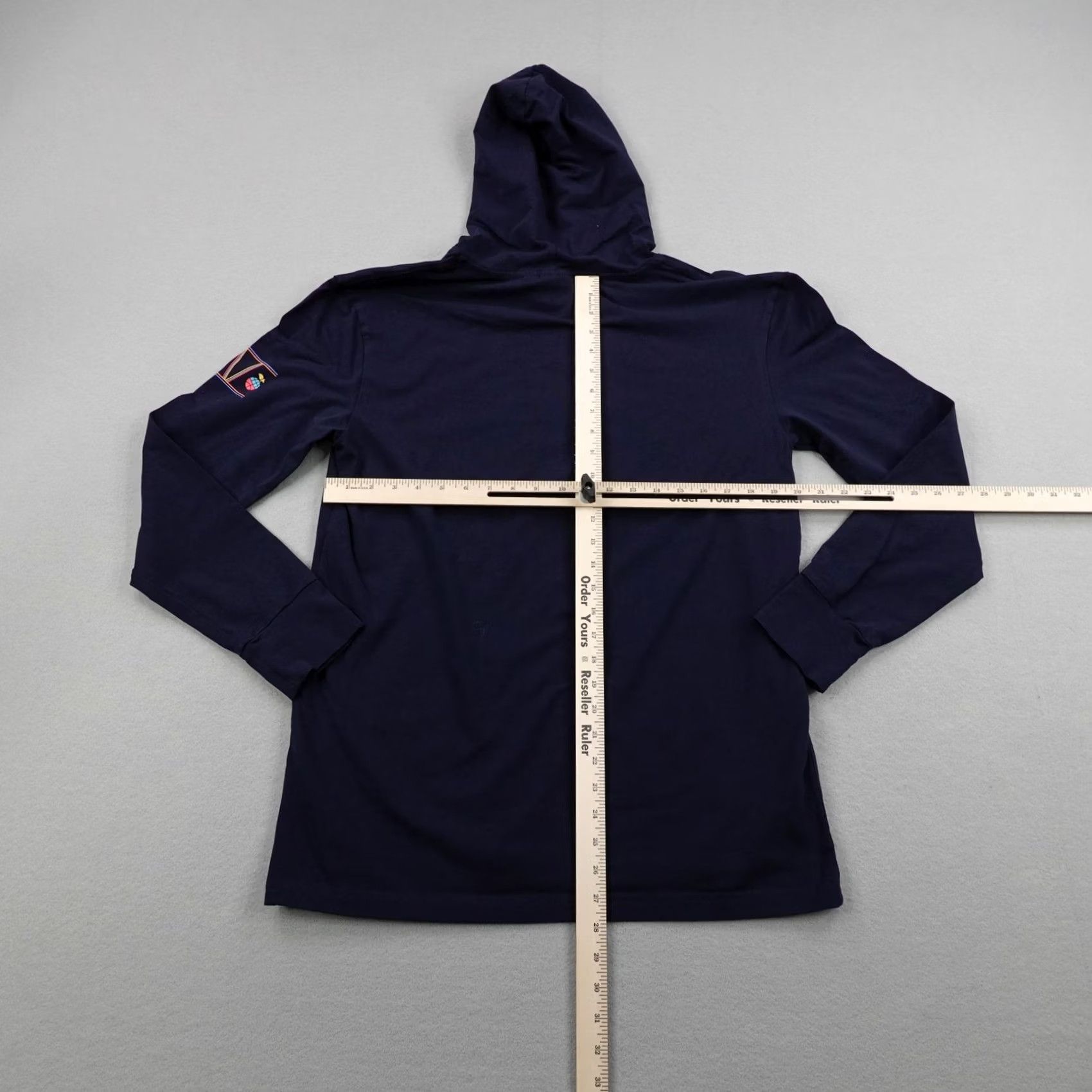 Vintage Foray Golf Hoodie Mens Large Blue Pullover Lightweight Sweatshirt Performance Size US L / EU 52-54 / 3 - 4 Thumbnail