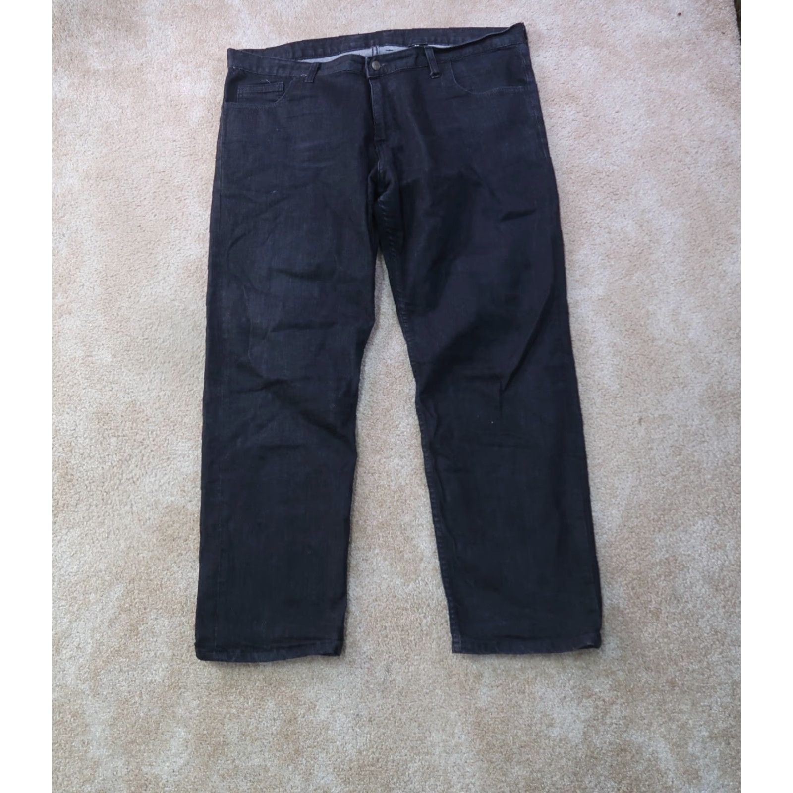 Denime Dearborn Denim Jeans Mens 40x30 Black Denim Straight Leg Stretch Chicago USA Jeans Mens Regular 5-Pocket Black Size US 40 / EU 56 - 2 Thumbnail
