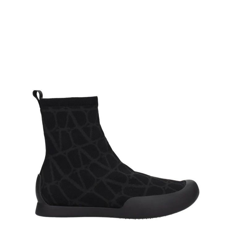 image of Valentino Garavani Ob1O1E0424 Hi Top Sneakers In Black, Men's (Size 12)