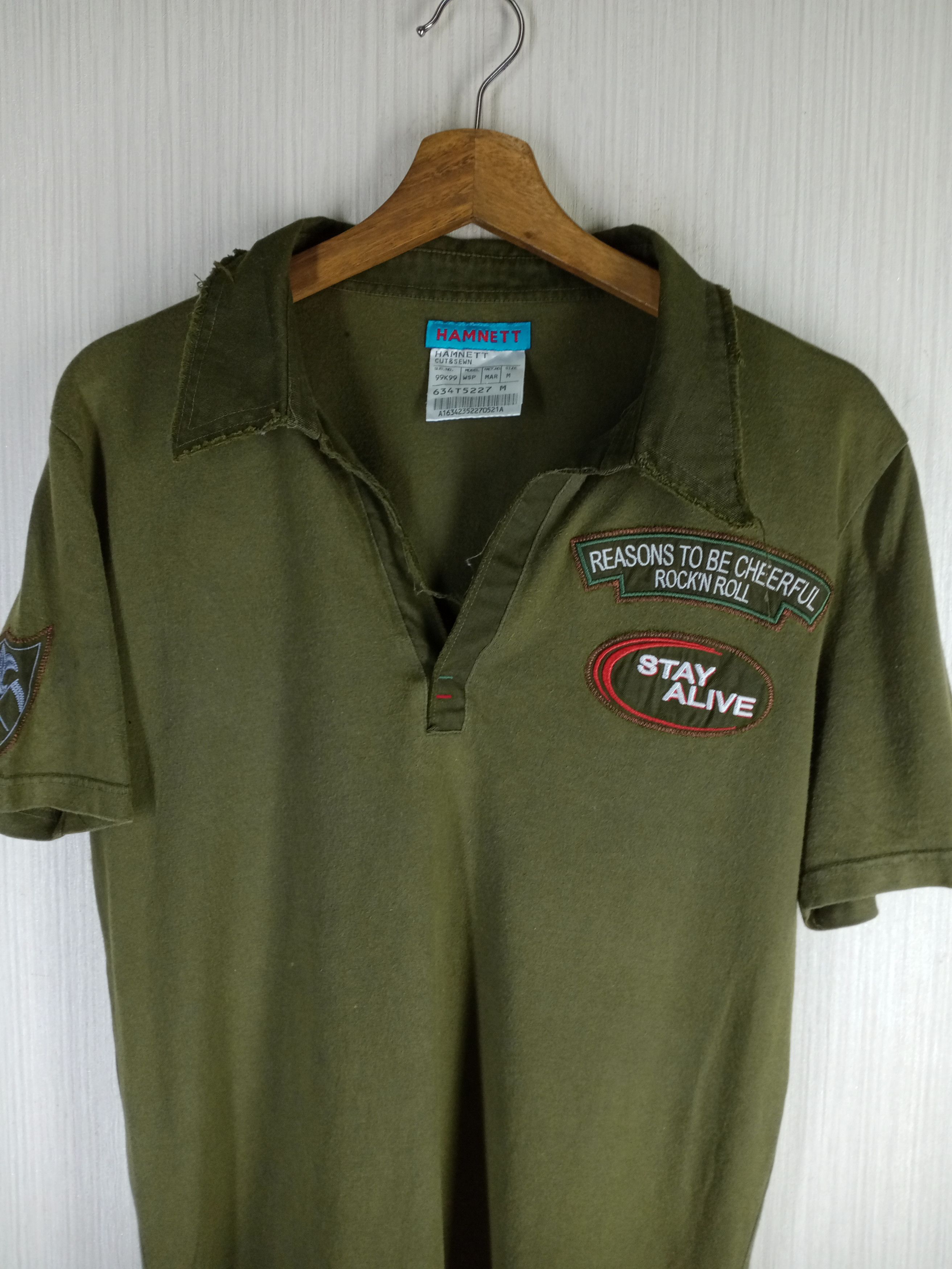 Katharine Hamnett London Rare Vintage Katharine Hamnett Cut & Sewn Polo Shirt Size US M / EU 48-50 / 2 - 2 Thumbnail