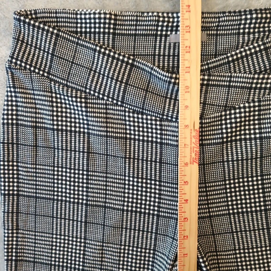 Vintage Maurices Ankle Pants Womens XL Black Plaid Pull On Knit Tapered Lightweight New Size 40" / US 18 - 4 Thumbnail