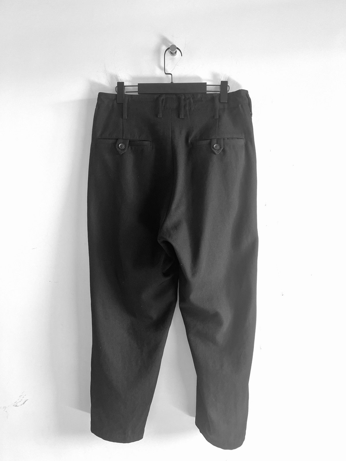 Yohji Yamamoto Yohji Yamamoto Pour Homme - ARMY WOOLBACK LOOP TAB PANT Size US 30 / EU 46 - 10 Thumbnail