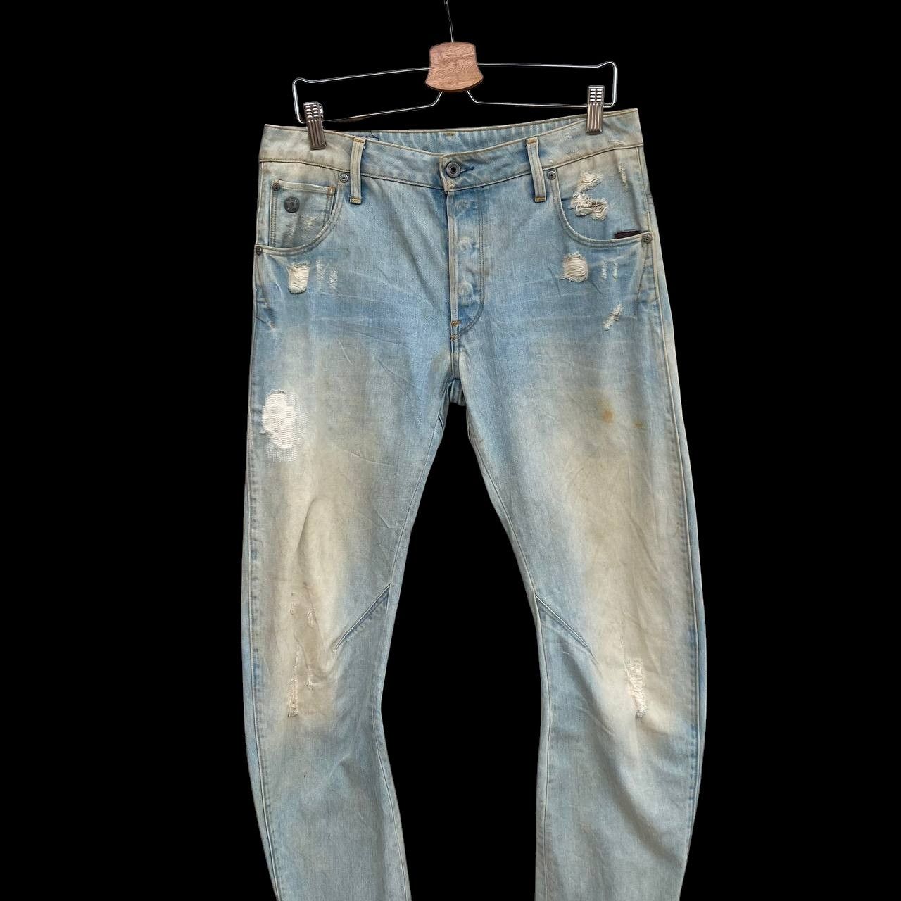 G-Star VTGE GSTAR DISTRESSED JEAN RUSTY WASH ASSYMETRIC LEG SLIMFIT Size US 30 / EU 46 - 5 Thumbnail