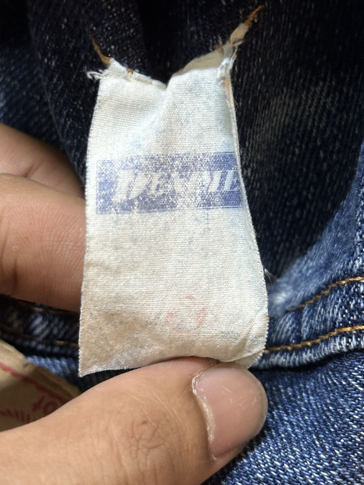 Denime Vintage Japan Denime Selvage Blue Faded Wash Distress Jeans Size US 29 - 14 Thumbnail