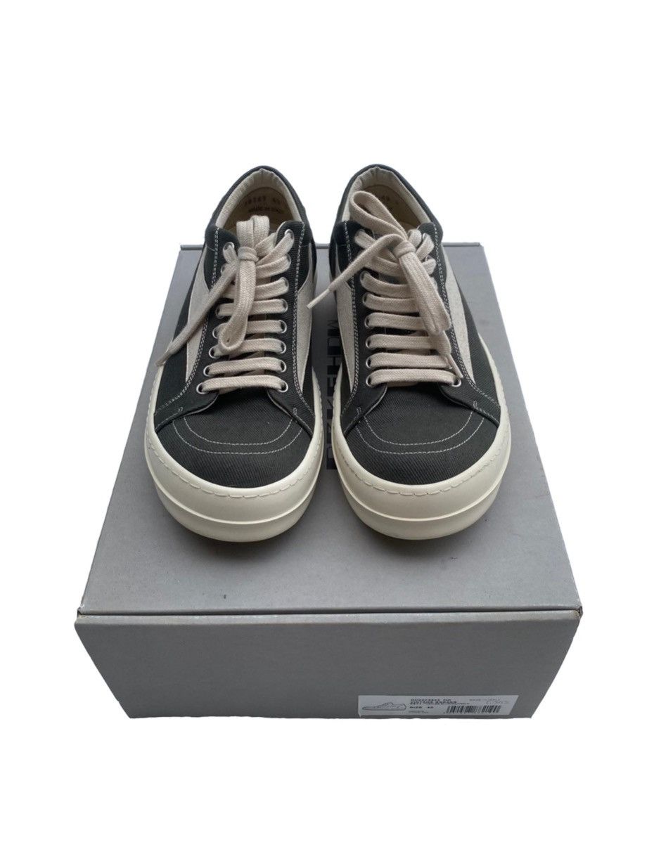 image of Rick Owens Drkshdw Vintage Vans Sneaks In Denim Shoes in Grey, Men's (Size 7)