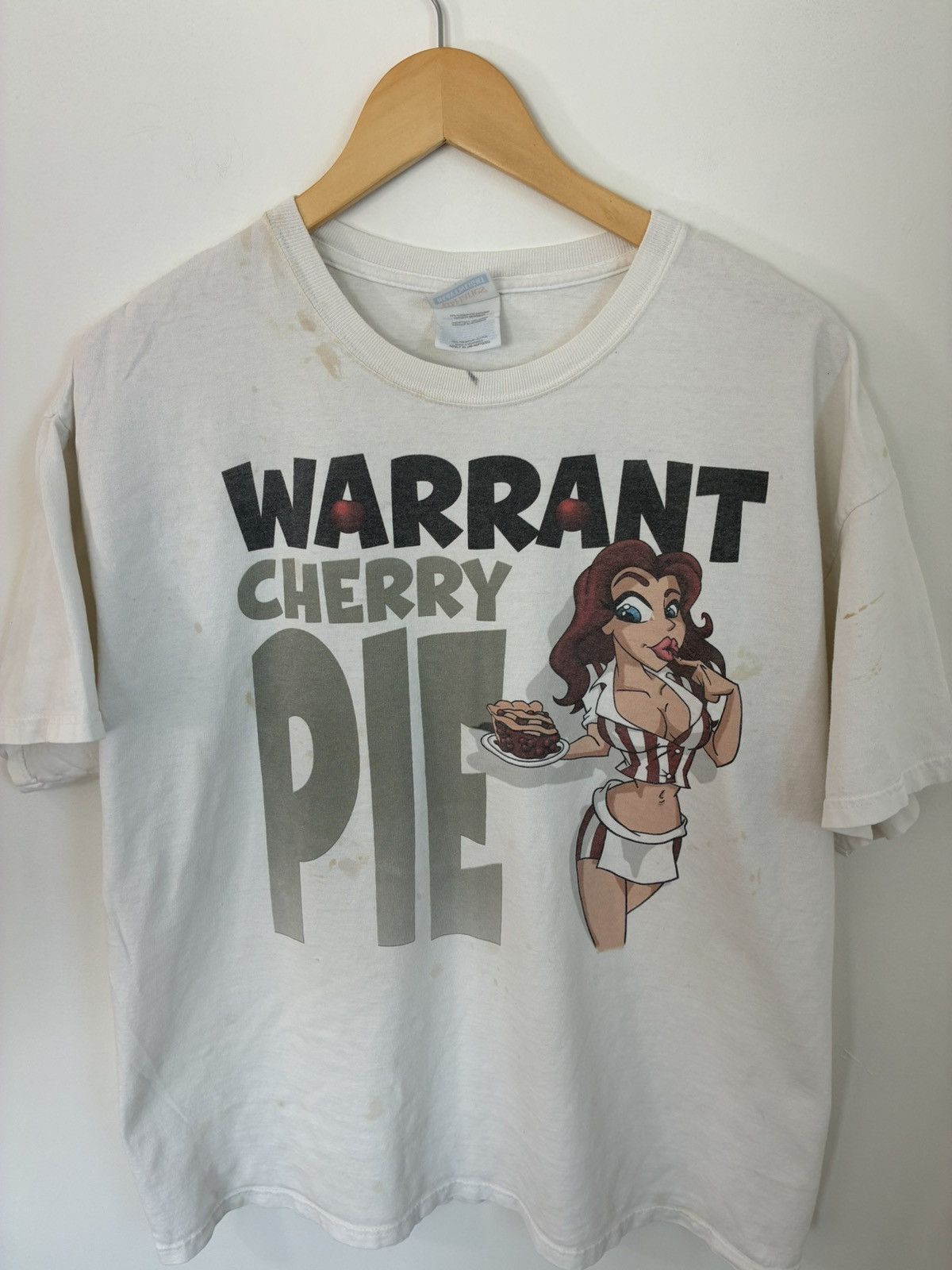 Band Tees Distressed WARRANT Cherry Pie Hot Girl Band Tee Size US XL / EU 56 / 4 - 2 Thumbnail
