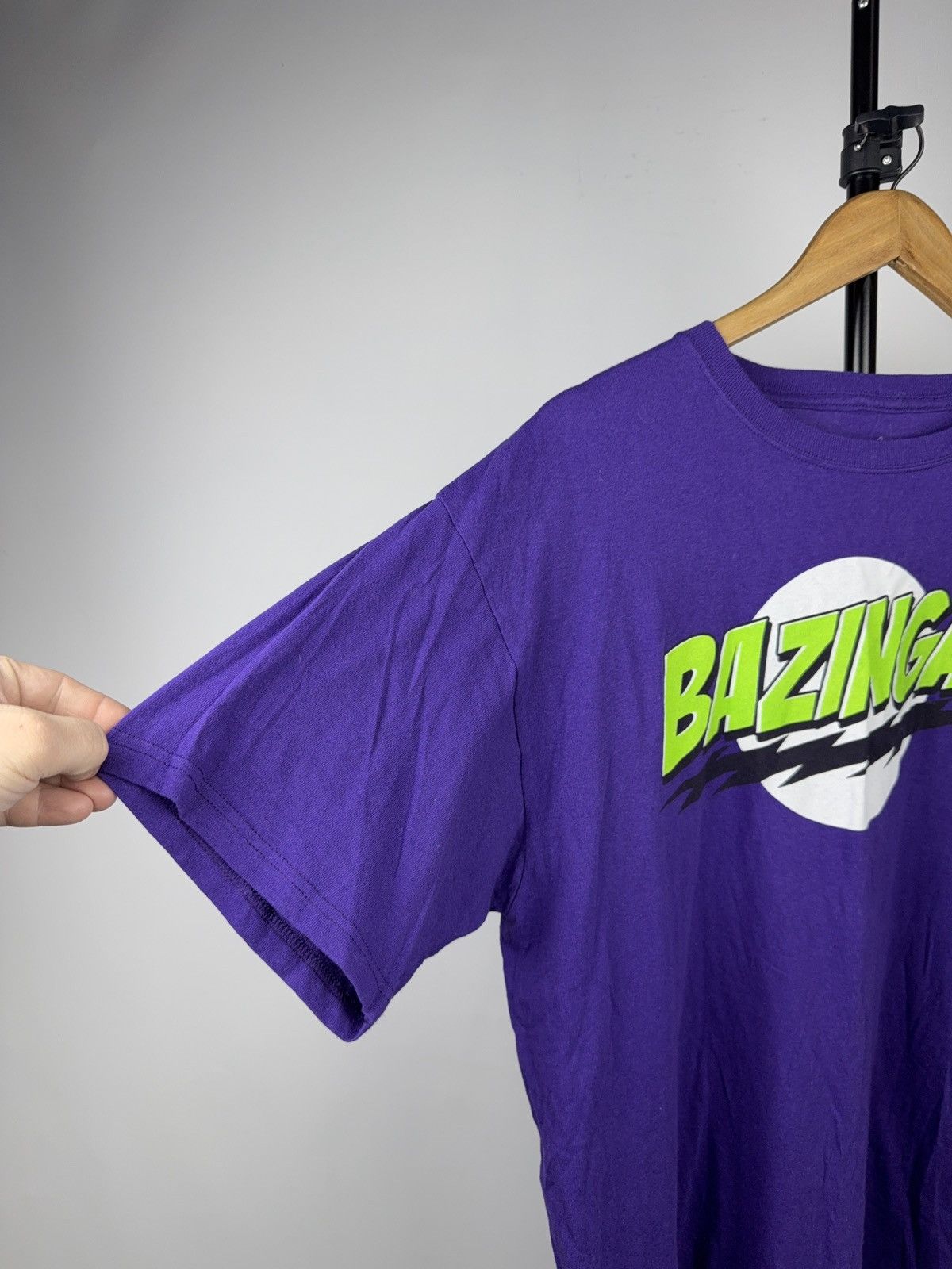 Warner Bros 00s Bazinga Big Bang Theory Warner Bros Graphic T Shirt Size US XL / EU 56 / 4 - 6 Thumbnail