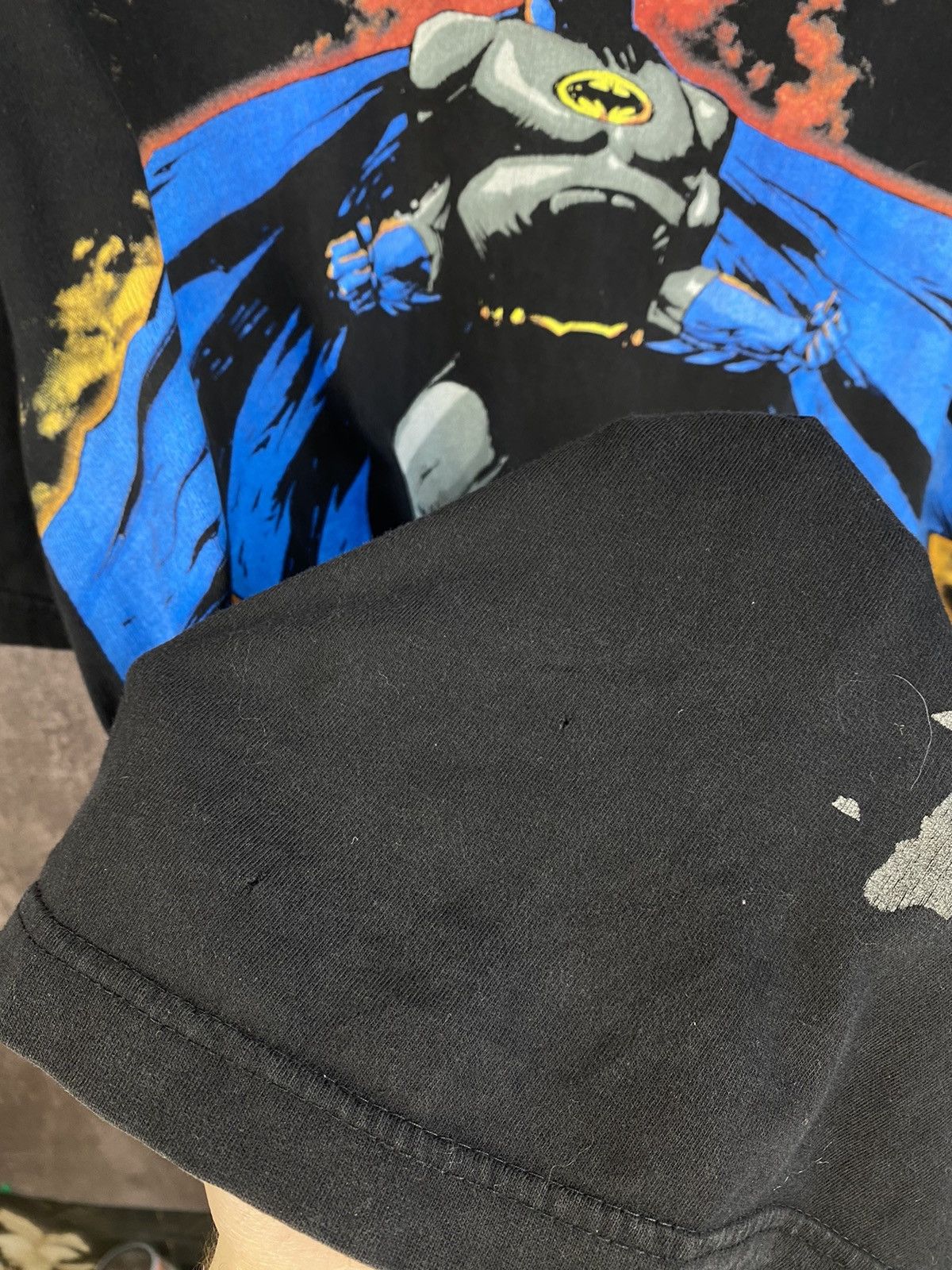 Fruit Of The Loom Vintage 1997 Batman all over print Tee Shirt Size US XL / EU 56 / 4 - 10 Thumbnail