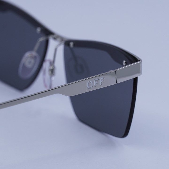 Off-White Off-White OERI095 RIMINI 7272 Sunglasses Silver Frame Size ONE SIZE - 8 Thumbnail