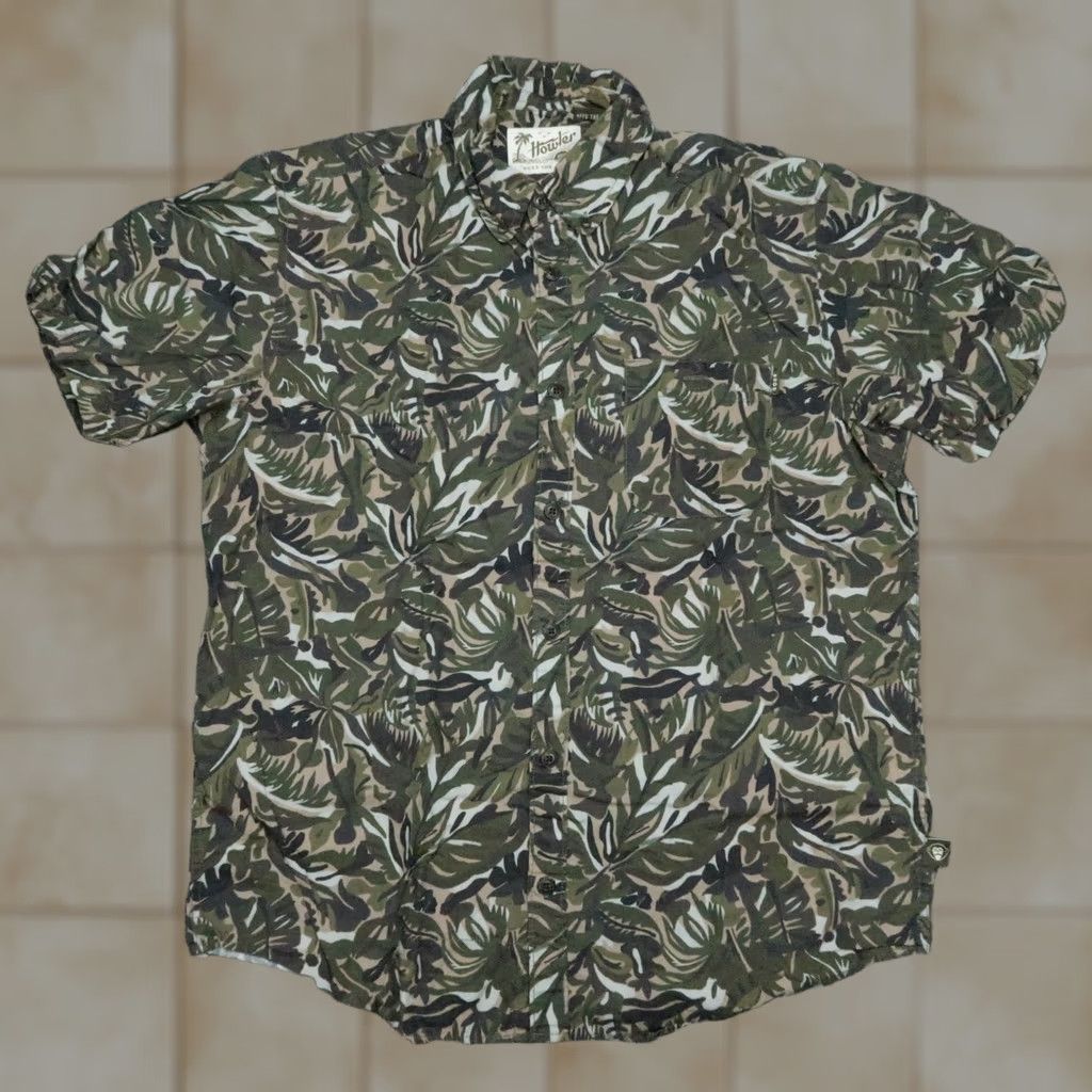 Howler Brothers Howler Brothers Shirt Mens Medium Green Floral Tropical Safari Button Up Size US M / EU 48-50 / 2 - 1 Thumbnail