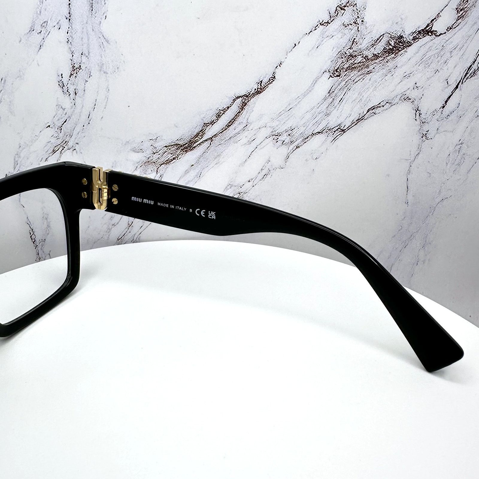 Miu Miu MIU MIU Womens Eyeglasses Black Square Full Rim frames Size ONE SIZE - 11 Thumbnail