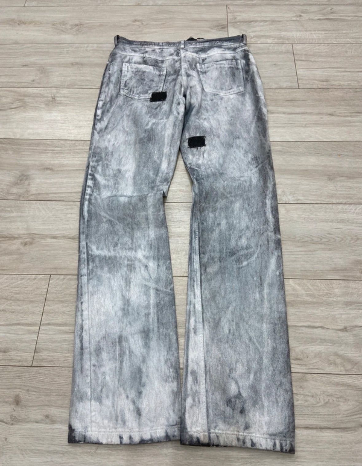 Japanese Brand × Le Grande Bleu (L.G.B.) Very Rare🔥Germano Zama Painted Distressed Denims🔥 Size US 32 / EU 48 - 11 Thumbnail