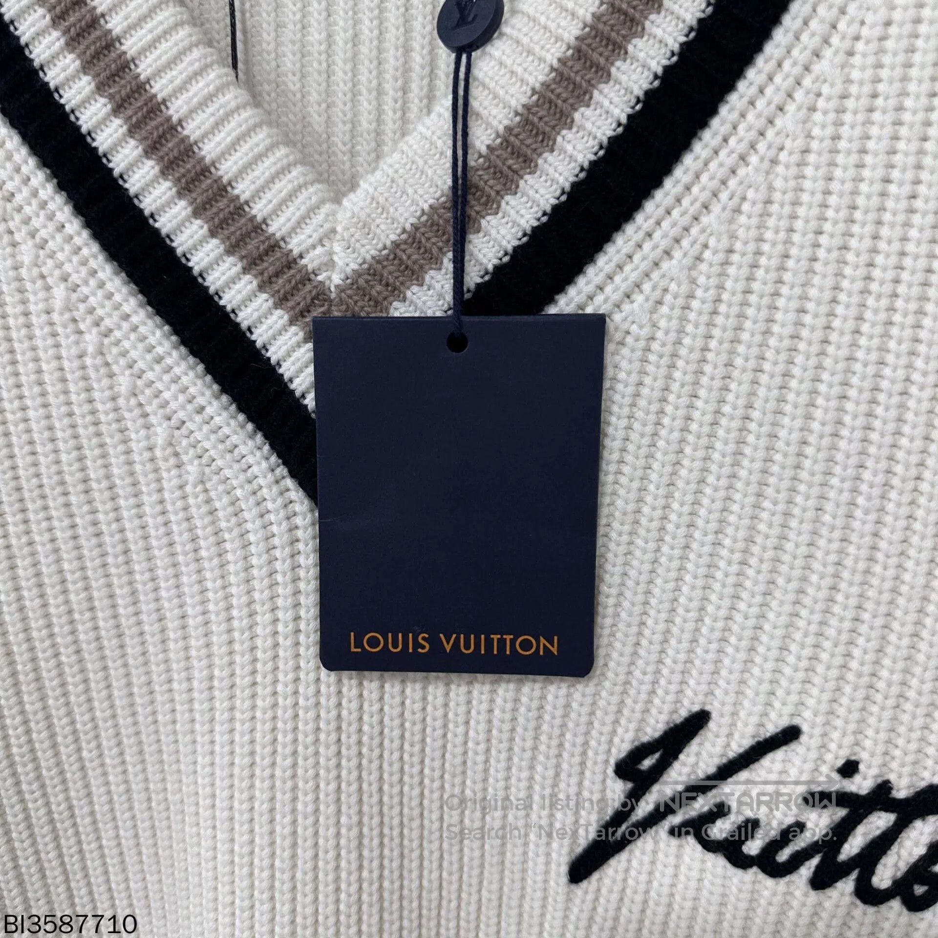Louis Vuitton louis vuitton logo knitted sweater. Size US M / EU 48-50 / 2 - 5 Thumbnail