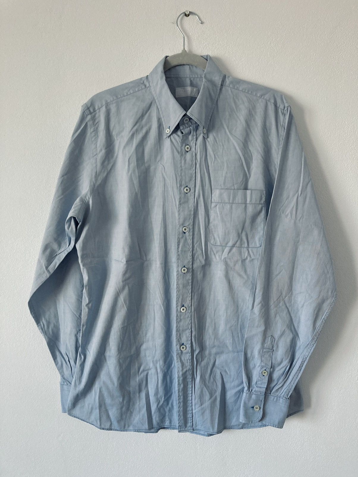 image of Prada Vintage Blue Shirt, Men's (Size XL)