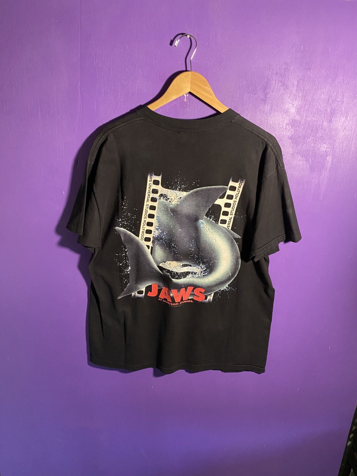 Other Vintage 90s Universal Jaws film roll movie promo t-shirt Size US XL / EU 56 / 4 - 2 Thumbnail
