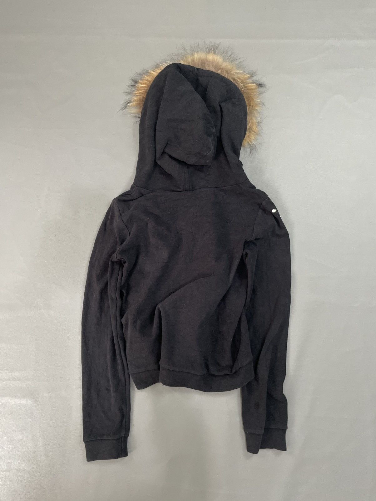 Japanese Brand Black Skull Studded Fur Hoodie Size M / US 6-8 / IT 42-44 - 4 Thumbnail