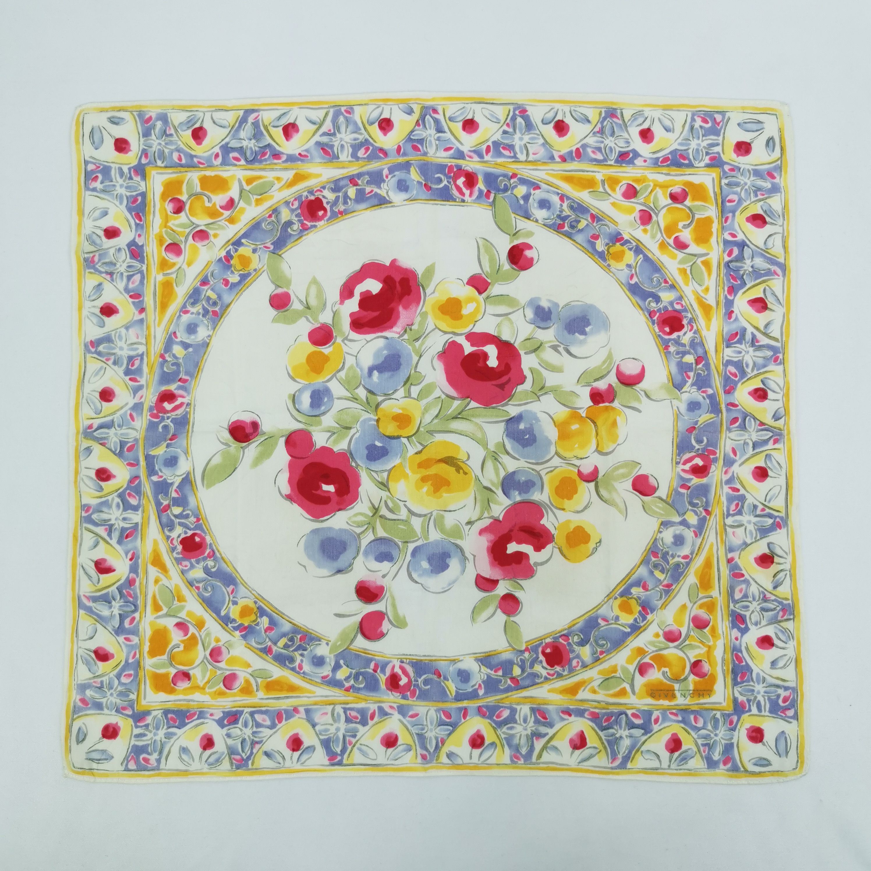 Japanese Brand Vintage Givenchy Handkerchief Neckerchief Bandana Size ONE SIZE - 1 Thumbnail