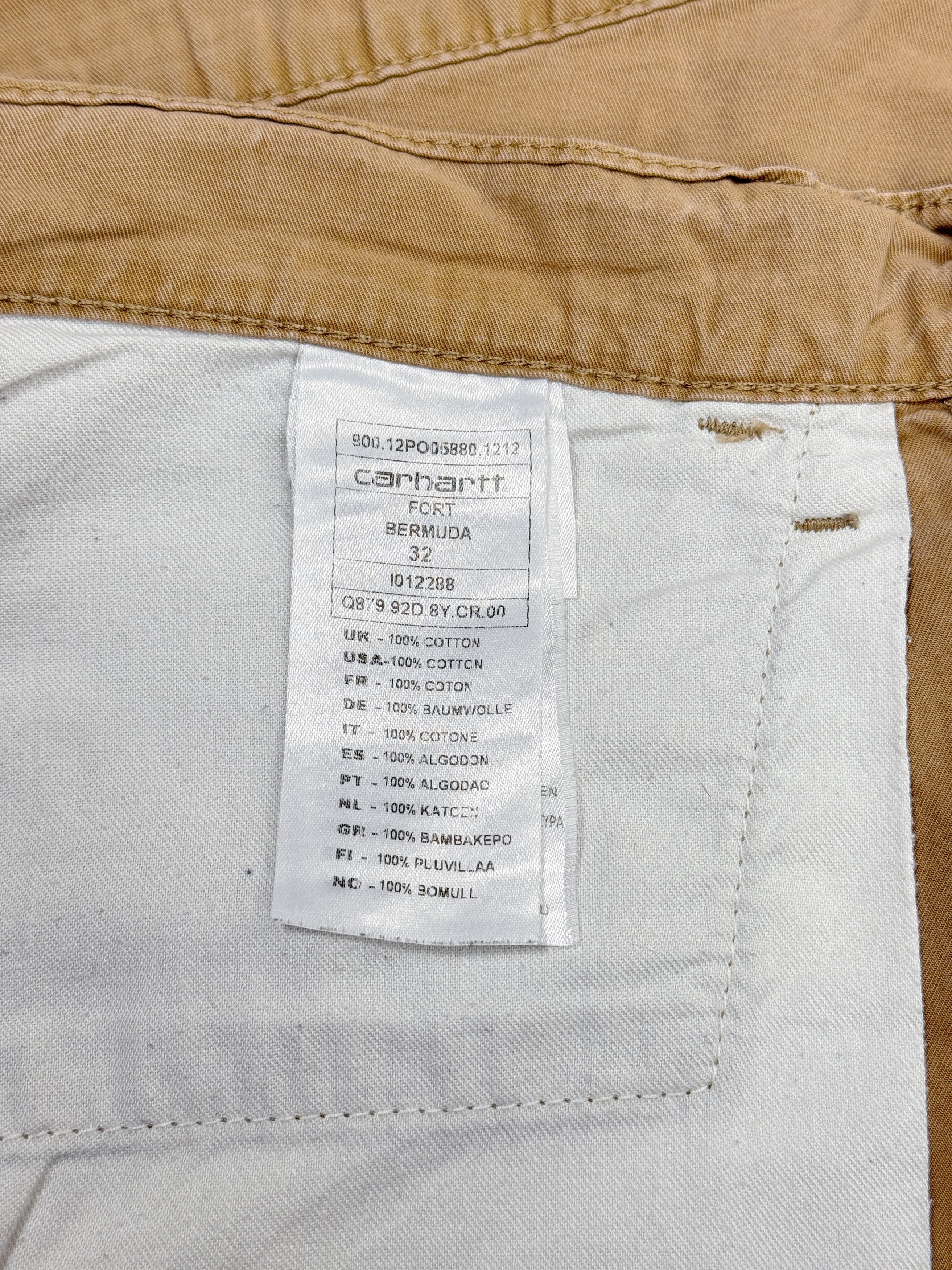Carhartt × Vintage Carhartt Fort Bermuda Shorts Beige Sand Y2K Size US 32 / EU 48 - 15 Thumbnail