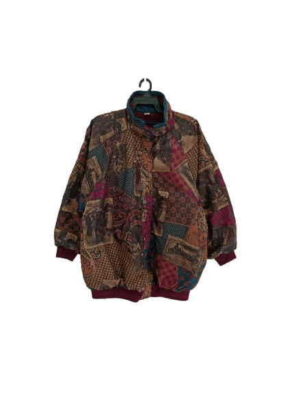 Designer Vintage Current Seen Reversible Jacket Paisley Motif Size US L / EU 52-54 / 3 - 1 Thumbnail