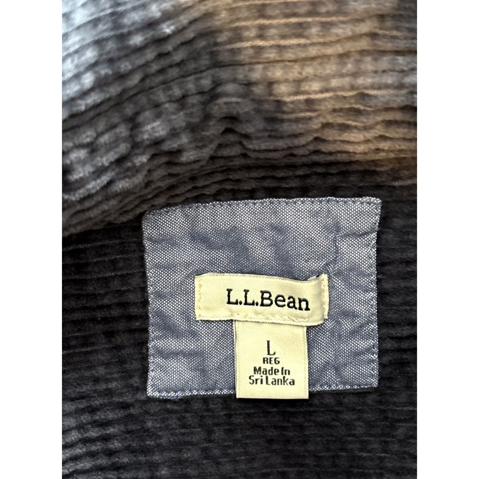 Vintage VINTAGE LL Bean Shirt Women L Shacket Navy Blue Wide Whale Corduroy Cotton Button Up Size L / US 10 / IT 46 - 4 Thumbnail