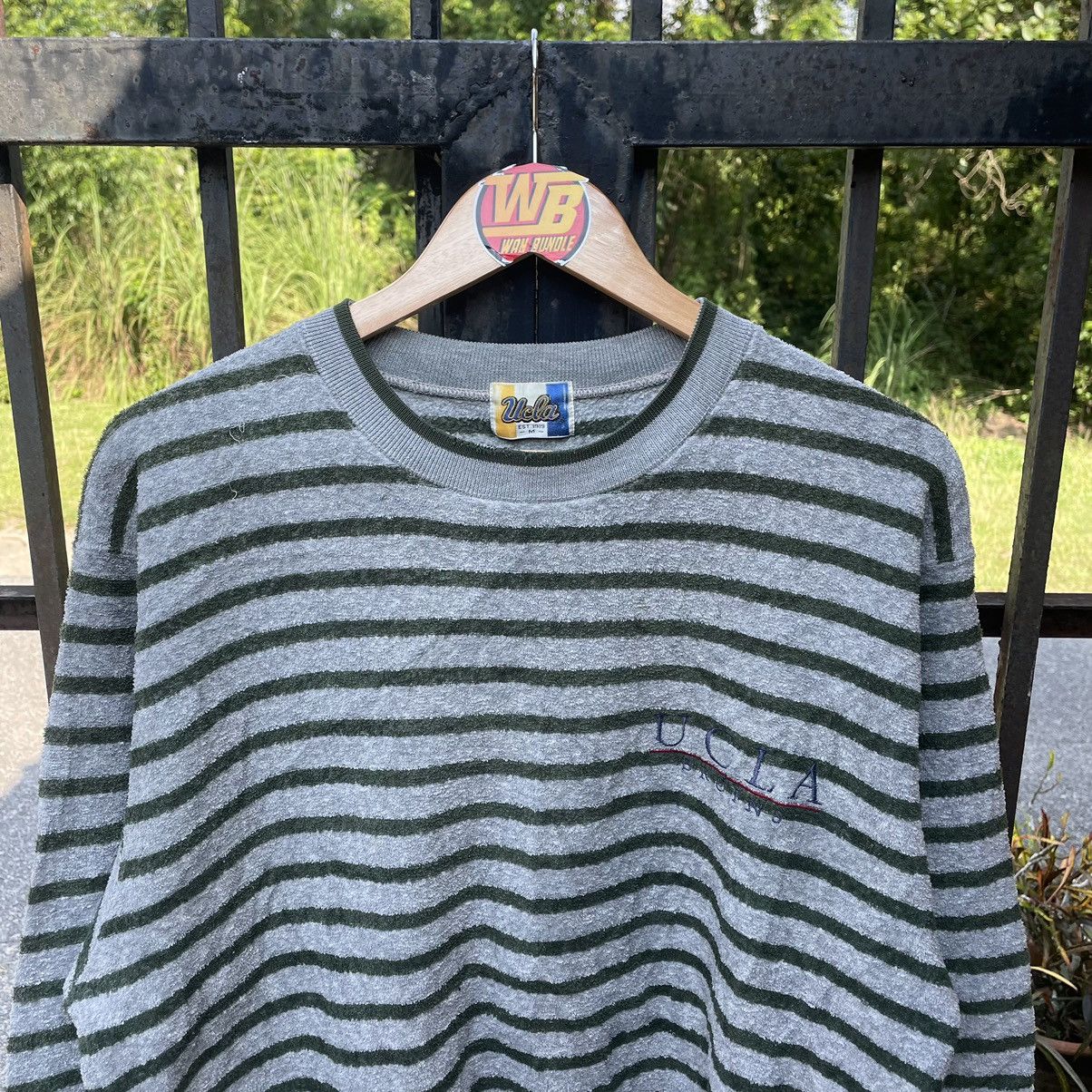 Vintage 🔥🔥Vintage UCLA Cotton Twill Striped Sweatshirts Size US M / EU 48-50 / 2 - 2 Thumbnail