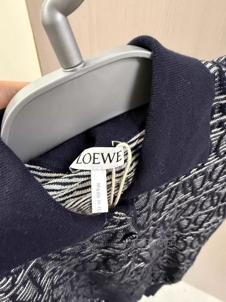 Loewe Loewe Full Print Logo Short Sleeve Polo Shirt Size XS / US 0-2 / IT 36-38 - 3 Thumbnail