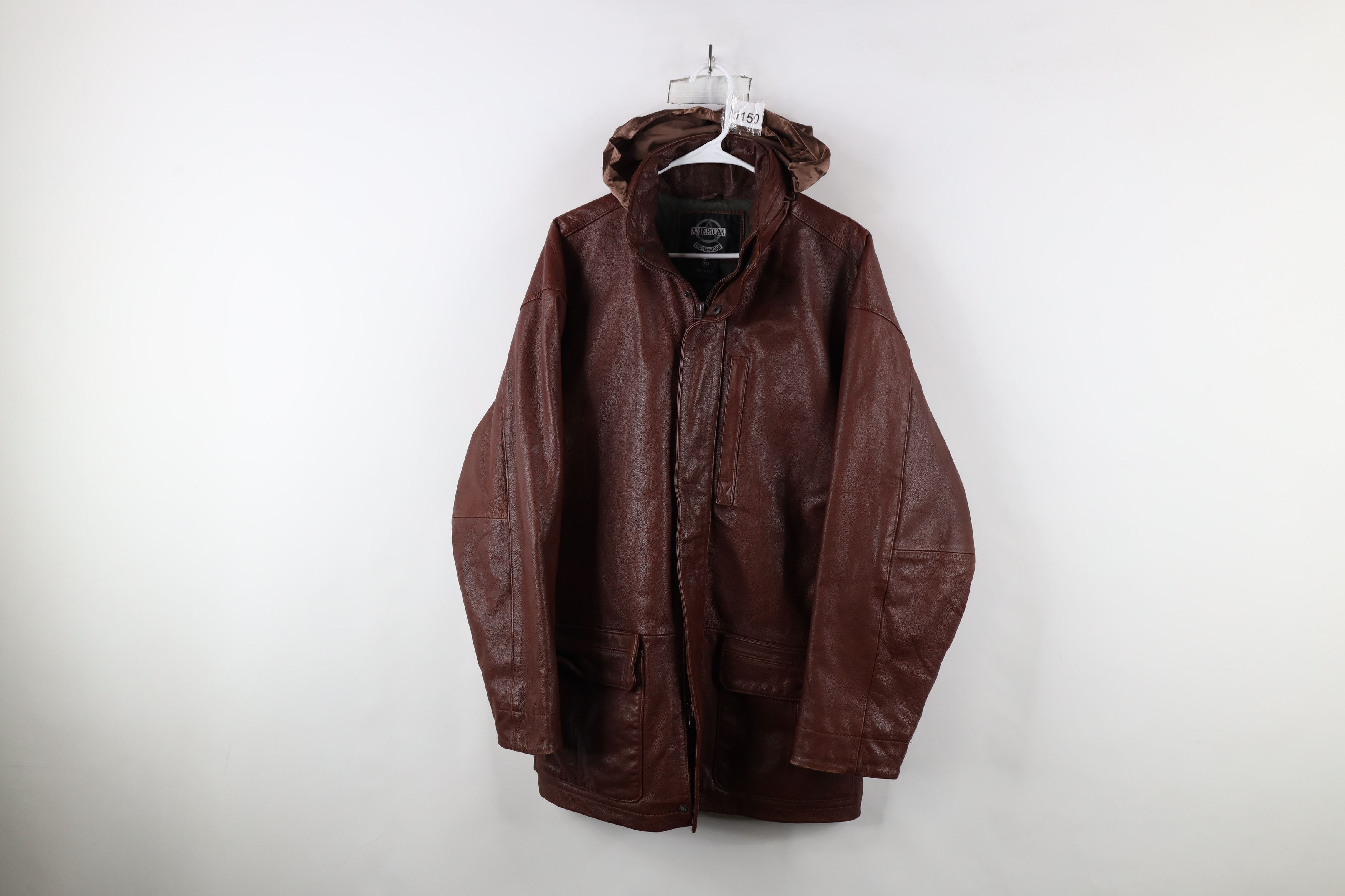 Vintage Vintage 90s Streetwear Quilted Leather Chore Barn Jacket Size US M / EU 48-50 / 2 - 1 Thumbnail