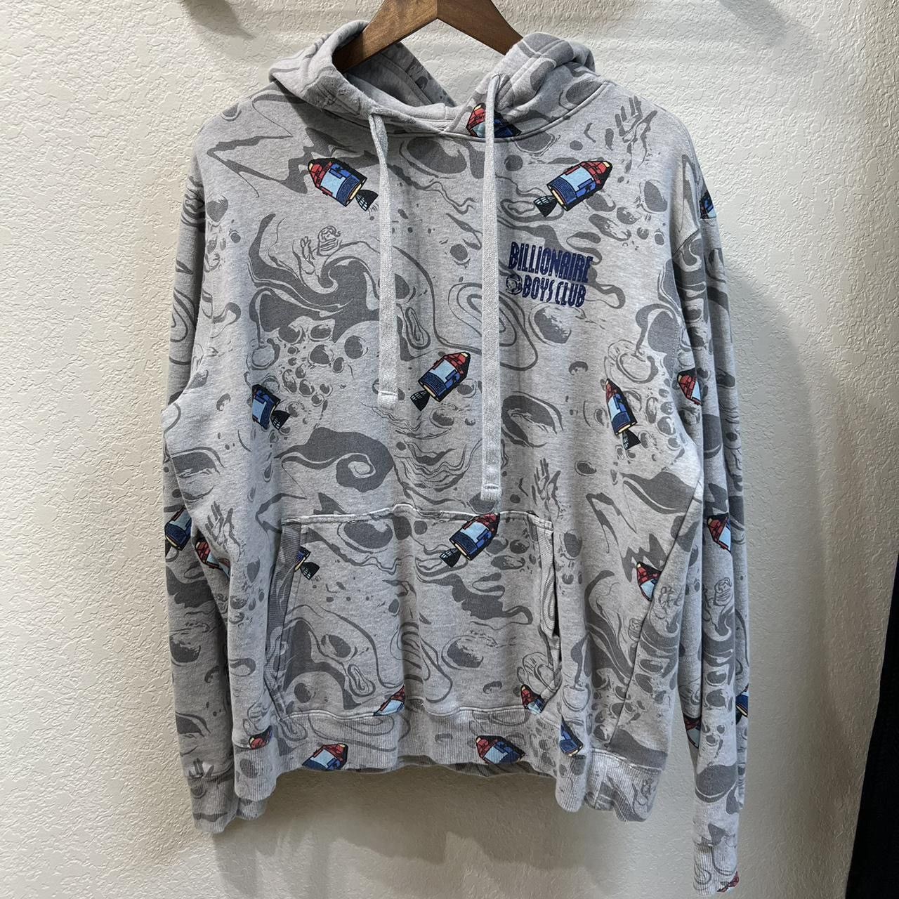 Billionaire Boys Club Billionaire Boys Club grey moonwaves hoodie all over print Size US L / EU 52-54 / 3 - 1 Thumbnail