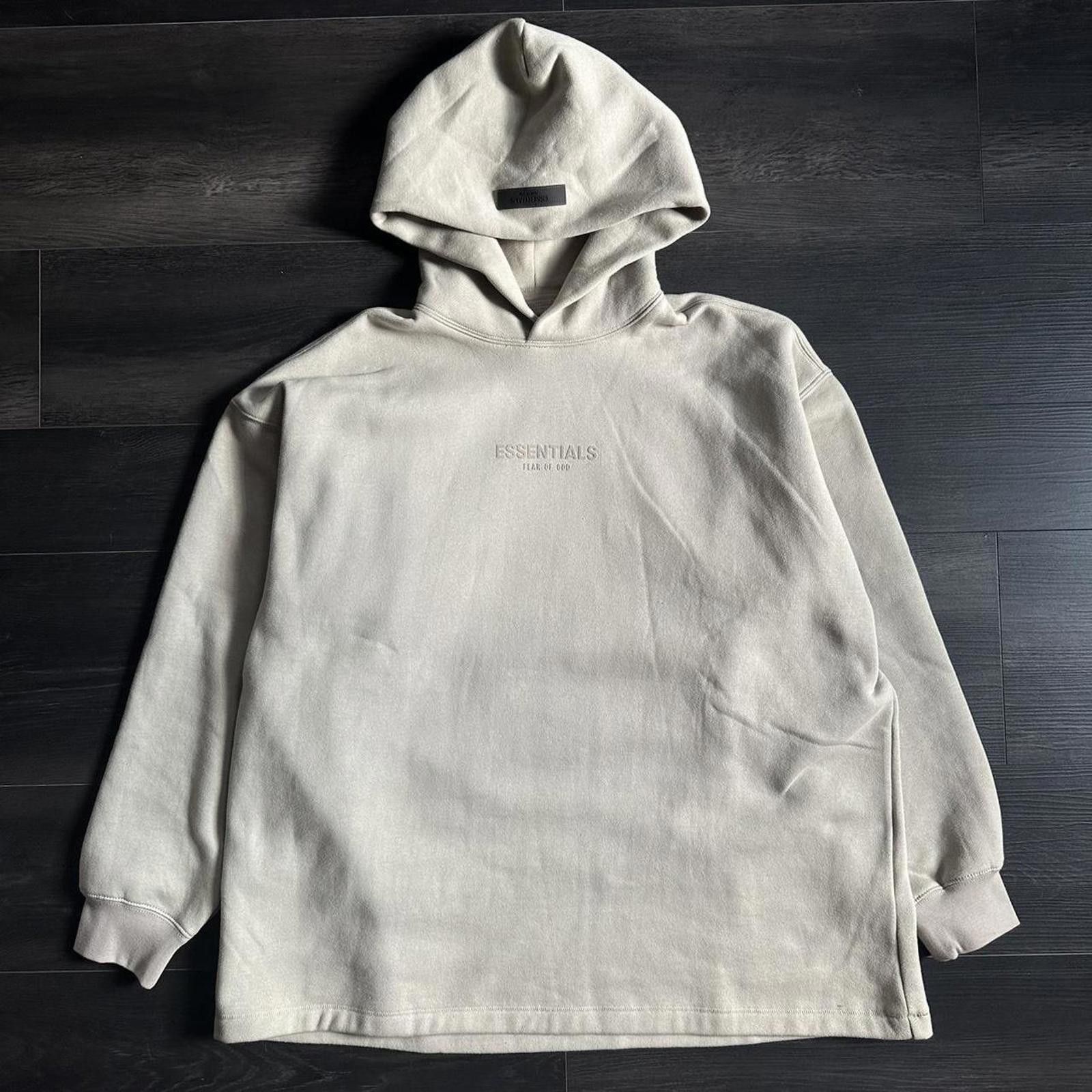 Essentials Essentials Men's Cream and Grey Hoodie Size M NEW Size US XL / EU 56 / 4 - 2 Thumbnail