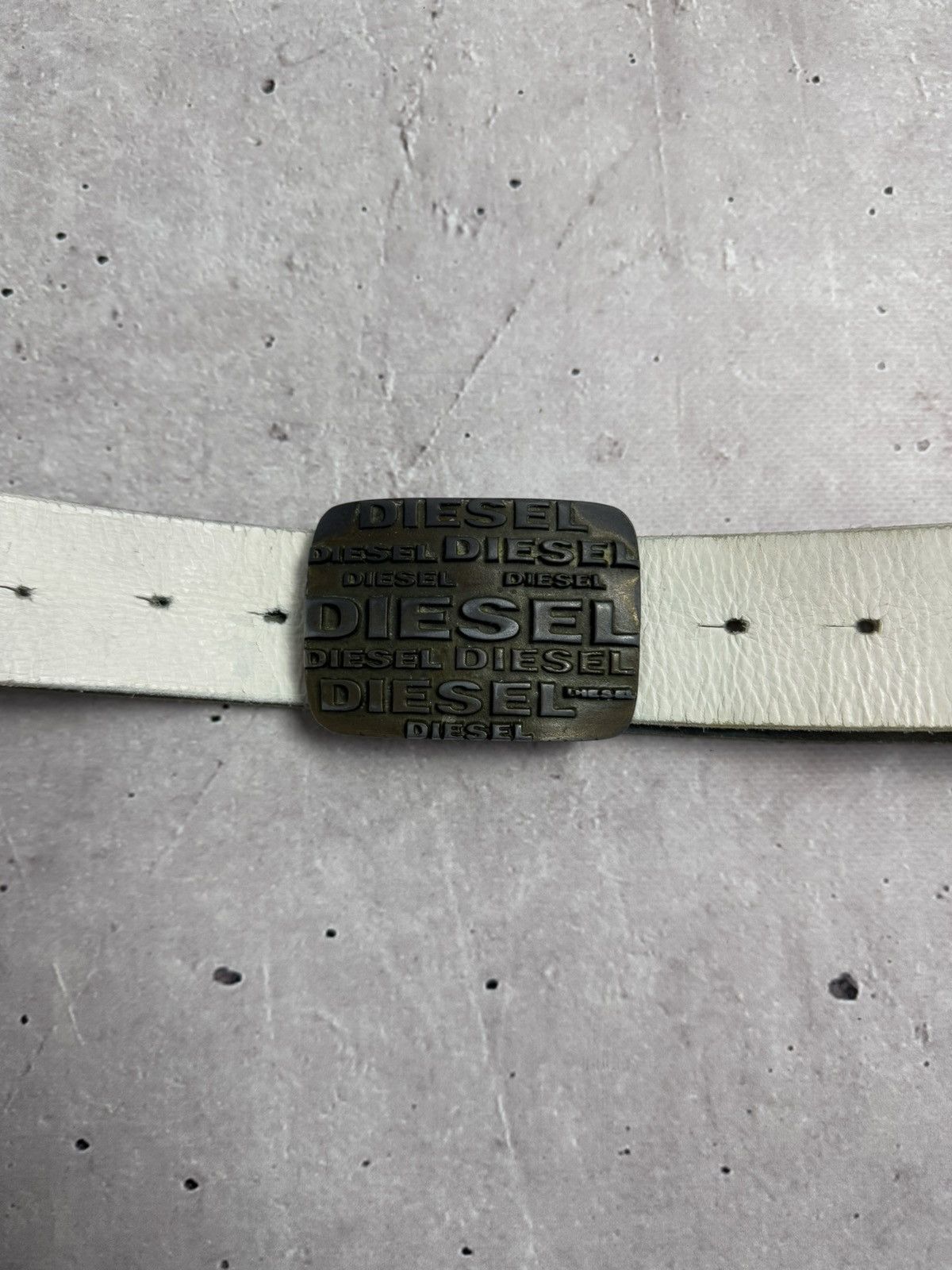 Diesel Diesel Vintage Leather Belt Big Buckle Size ONE SIZE - 5 Thumbnail