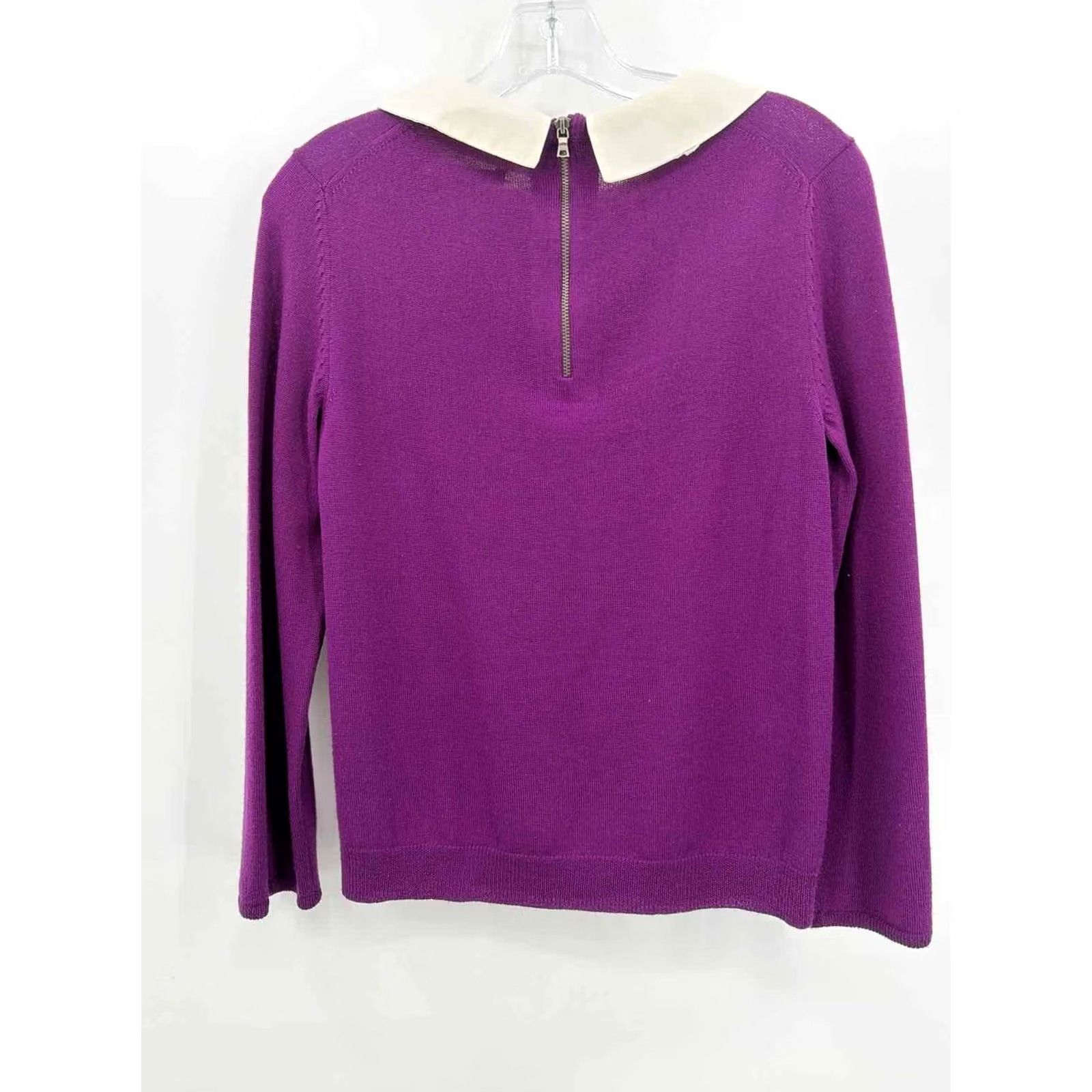 Alice + Olivia Alice + Olivia Sweater Size Small Purple Pre-Owned Size S / US 4 / IT 40 - 2 Thumbnail