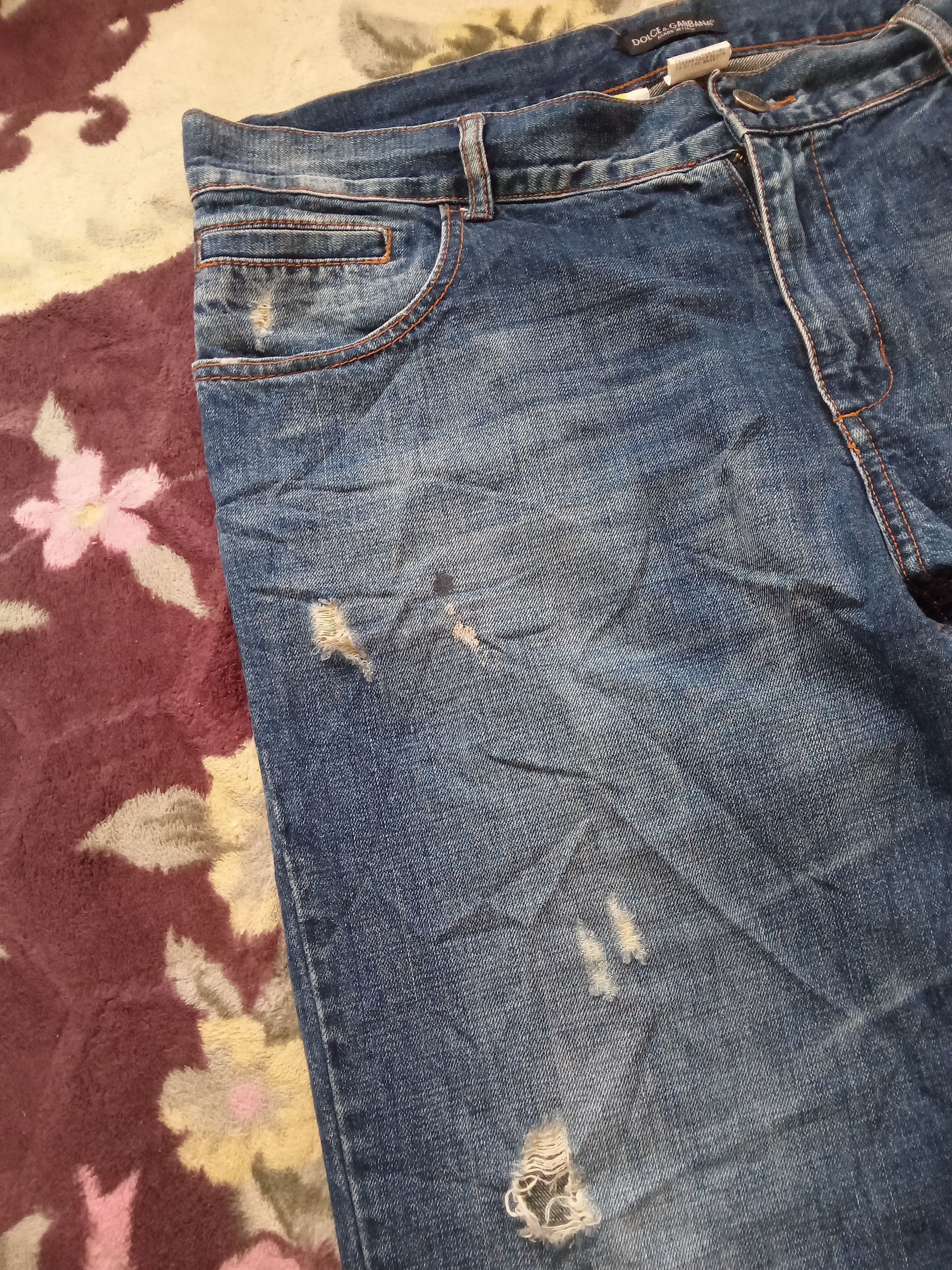 Dolce & Gabbana Dolce & Gabbana Distressed Design Jeans Size US 41 - 7 Thumbnail