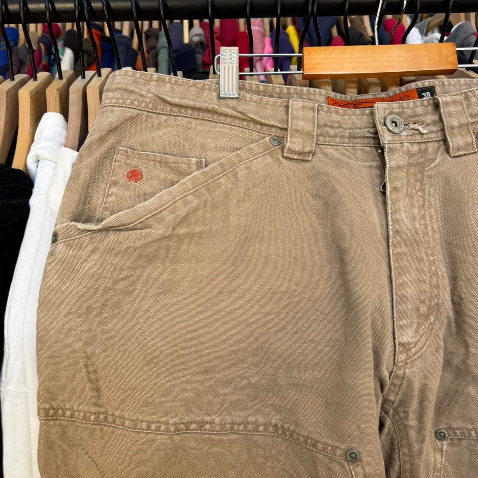 Other Jesse James Double Knee Workwear Shorts In Tan Size US 38 / EU 54 - 5 Thumbnail