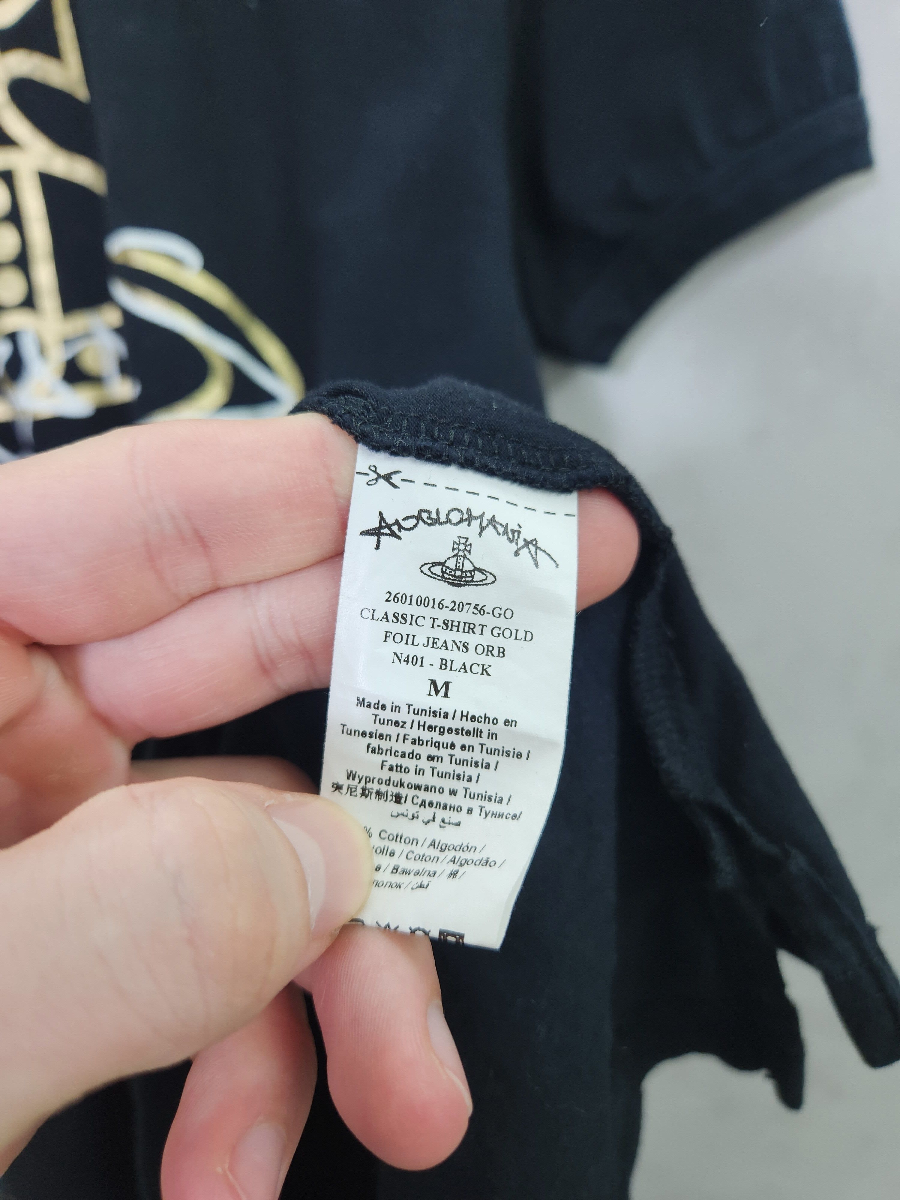 Vivienne Westwood Vivienne Westwood Anglomania classic t-shirt gold foil Size M / US 6-8 / IT 42-44 - 5 Thumbnail