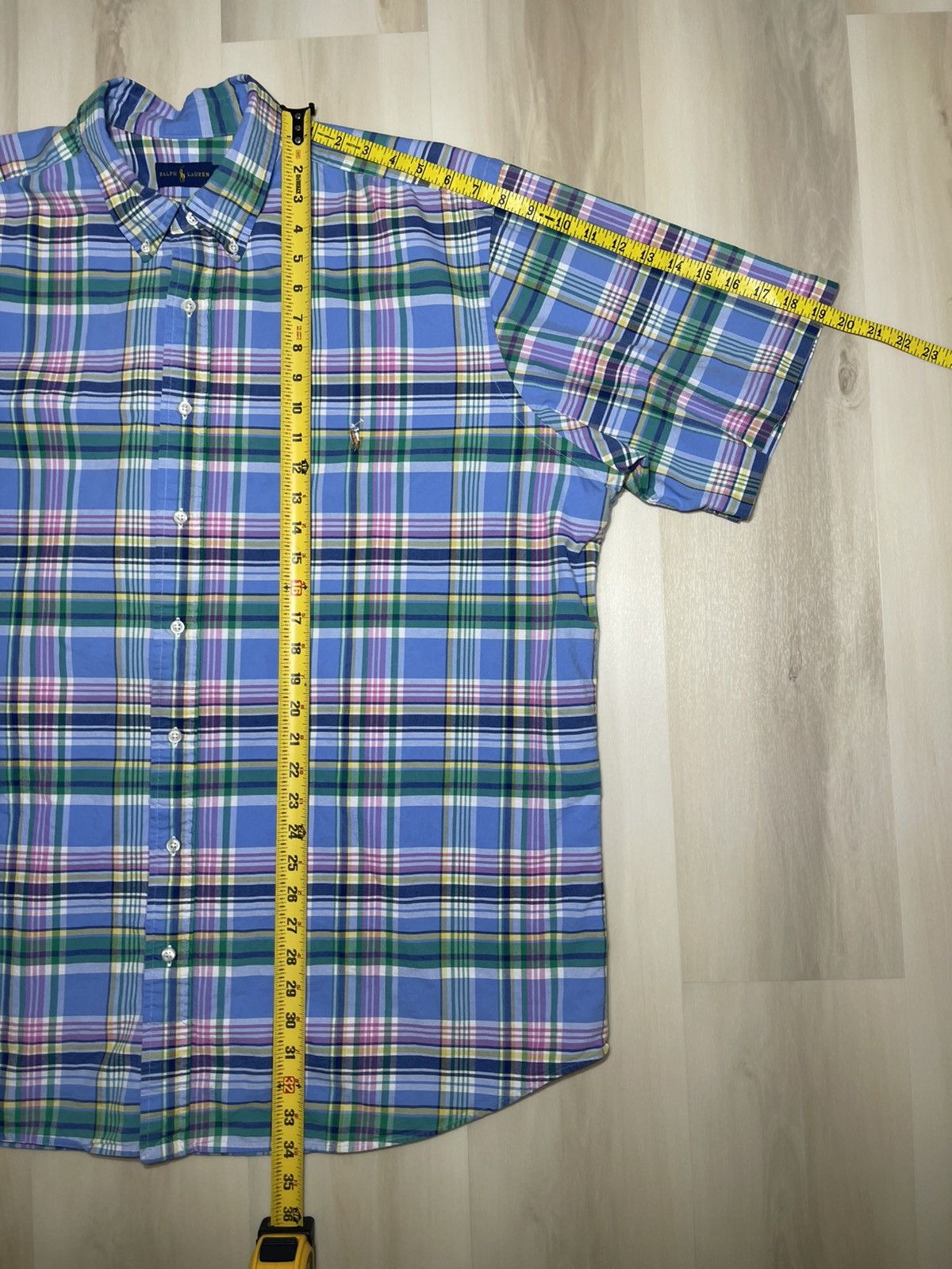 Polo Ralph Lauren Polo Ralph Lauren Plaid Oxford S/S Mulit Colored Sz 2XLT Size US XXL / EU 58 / 5 - 5 Thumbnail