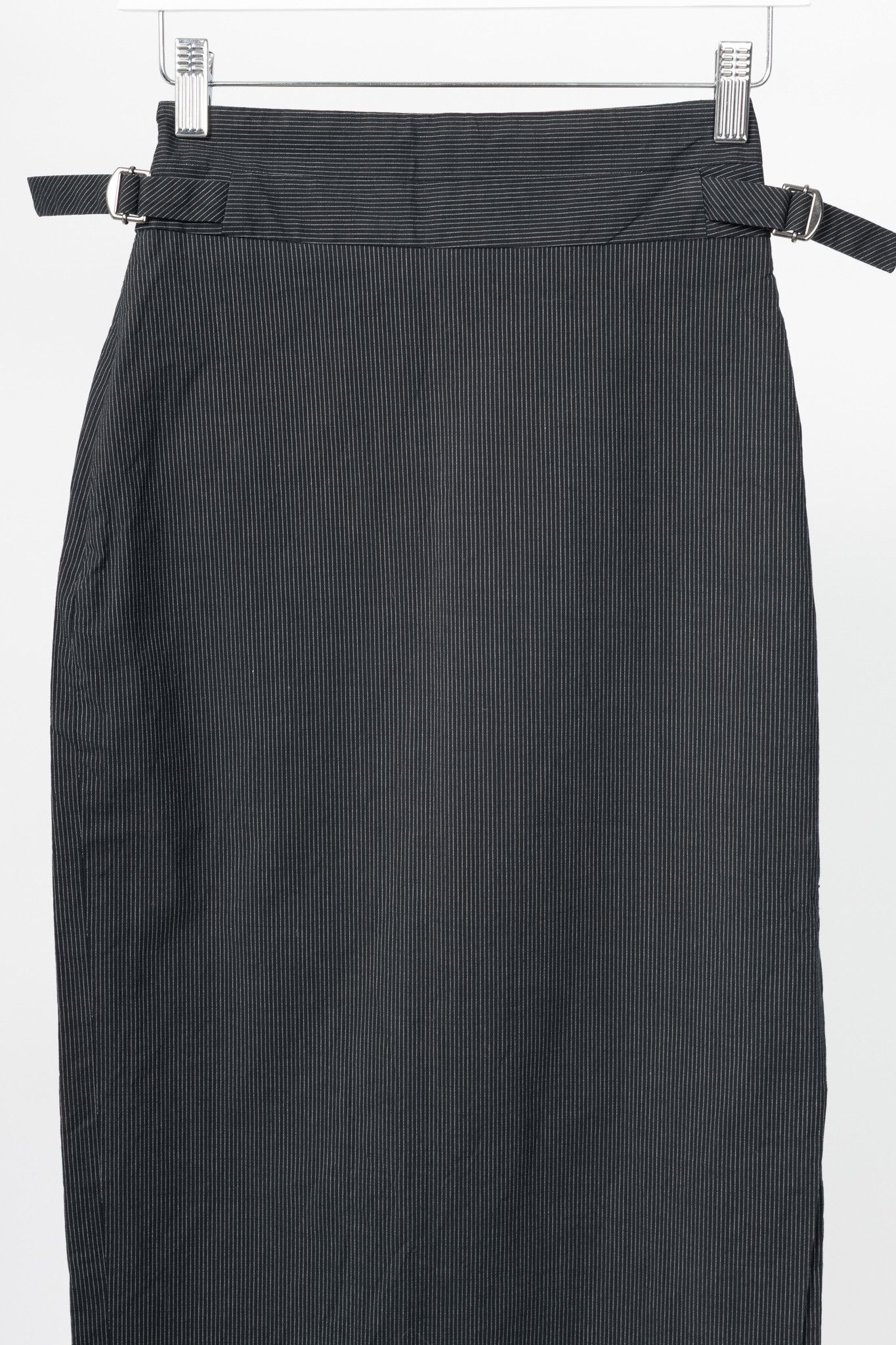 Paul Smith Paul Smith Black Label Charcoal Pinstripe Pencil Skirt Size 26" / US 2 / IT 38 - 3 Thumbnail