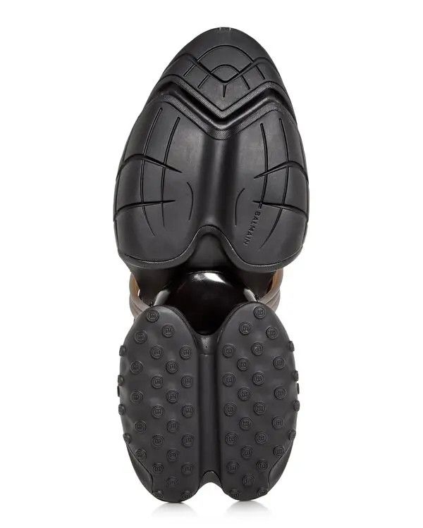 Balmain o1s1wg111225 Unicorn Lace Up Low-Top Sneakers in Black Size US 6 / IT 36 - 6 Thumbnail