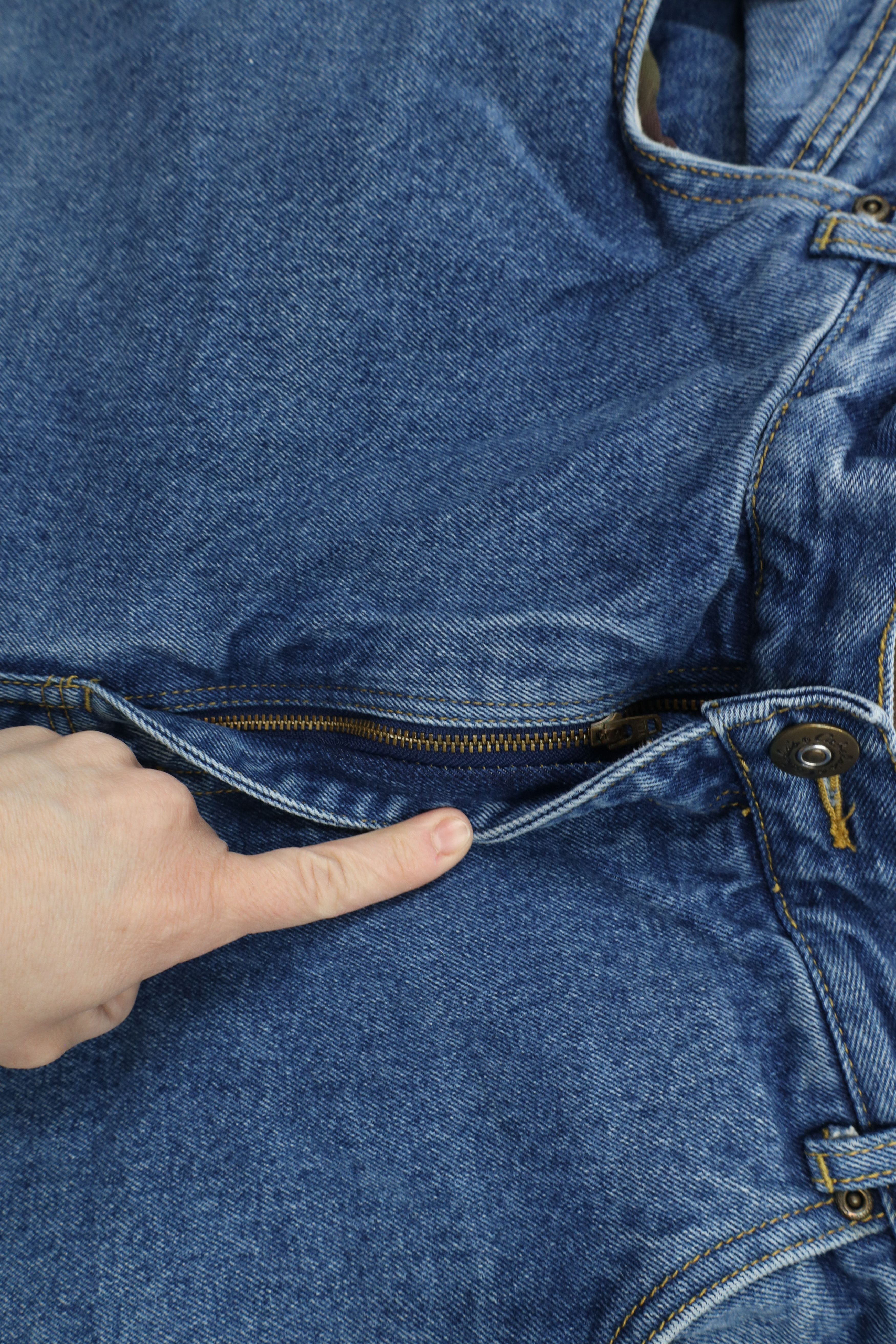 Cabelas × Vintage Vintage Cabelas Heavyweight Flannel Lined Denim Jeans Blue Size US 42 / EU 58 - 6 Thumbnail