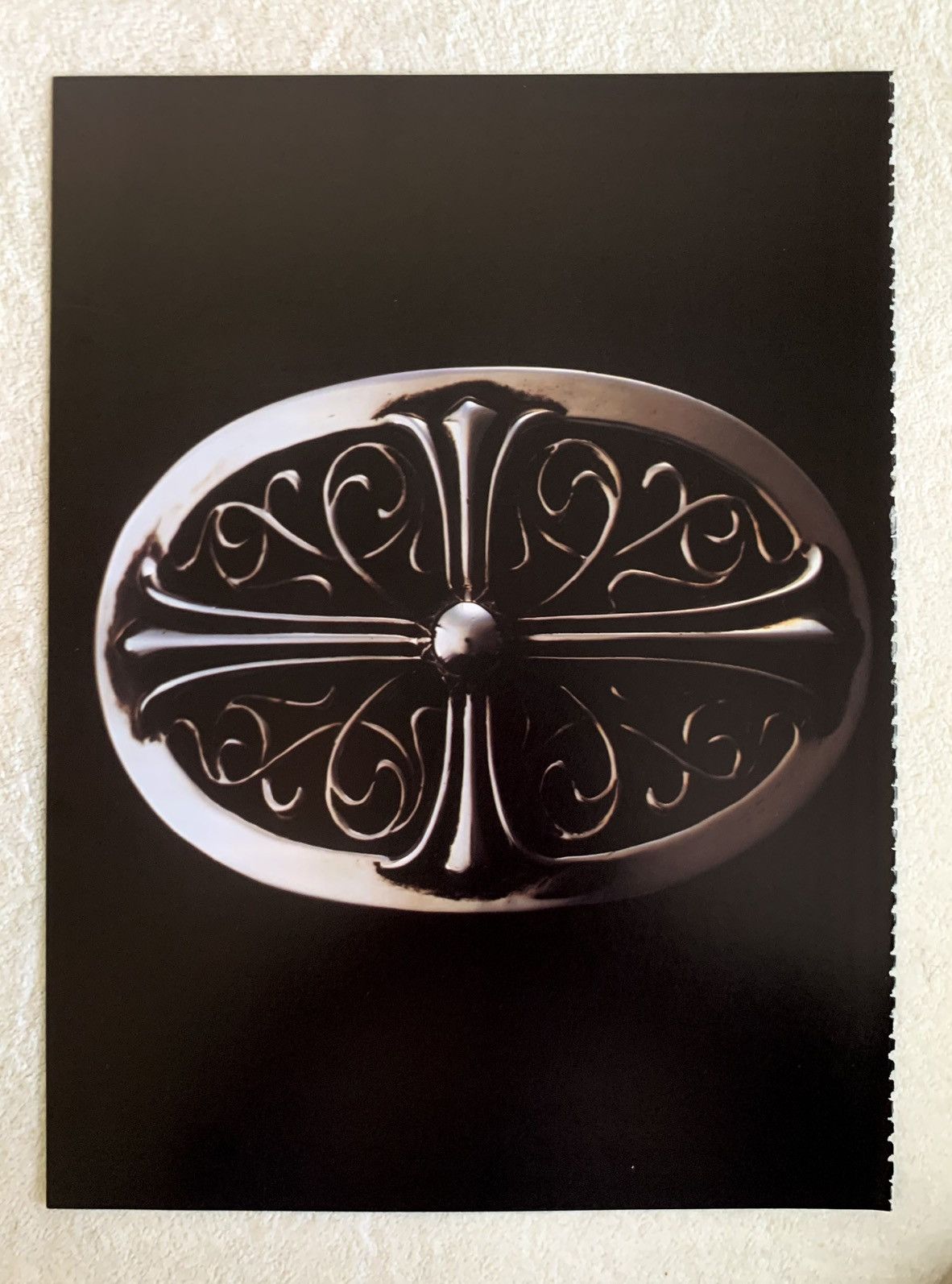 Chrome Hearts Chrome hearts rare black belt 8x11 cutout poster Size ONE SIZE - 1 Thumbnail