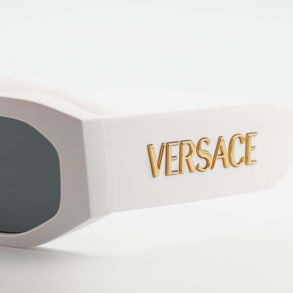 Versace Versace VE4489U 314/87 Sunglasses White Rectangle Frame Size ONE SIZE - 7 Thumbnail