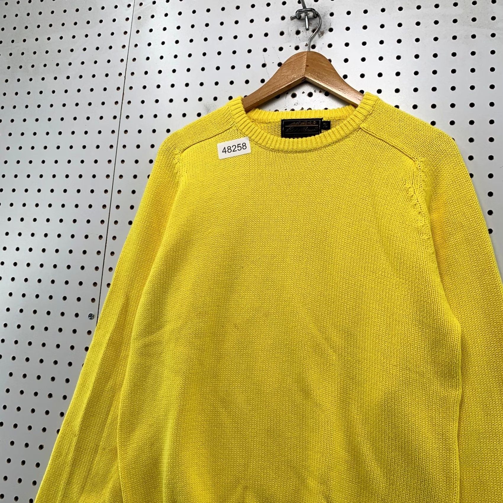 Eddie Bauer Vintage Eddie Bauer Sweater Mens M Yellow 100% Cotton 80s 90s Size US M / EU 48-50 / 2 - 6 Thumbnail