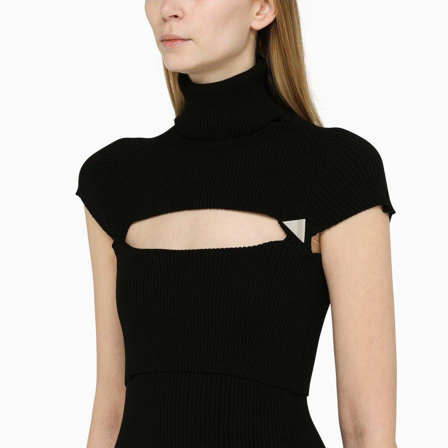 The Attico o1d2blof1024 Knit Dress in Black Size S / US 4 / IT 40 - 4 Thumbnail