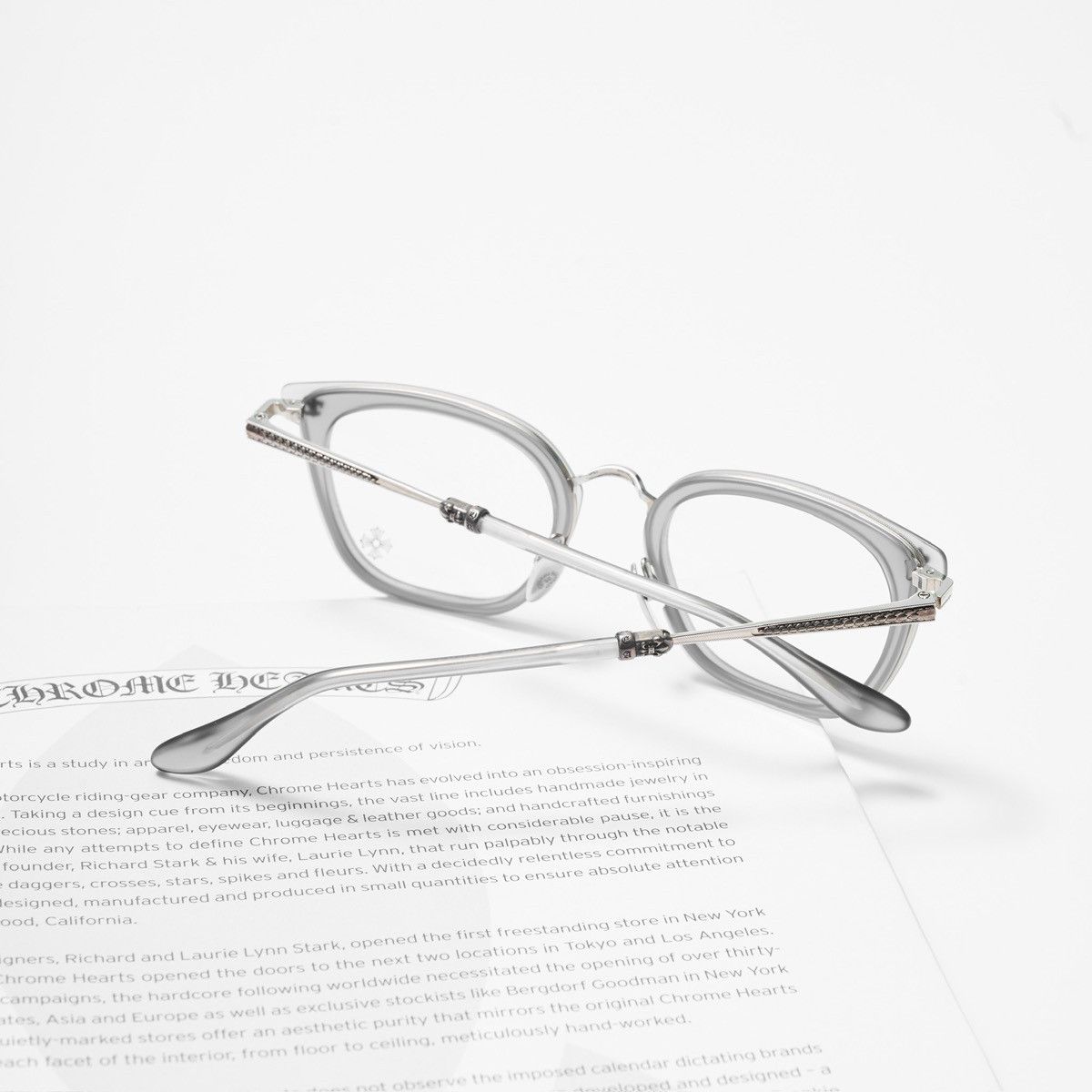 Chrome Hearts CHROME HEARTS STRAPADICTOME MATTE GRAPHITE / SHINY SILVER Size ONE SIZE - 7 Thumbnail