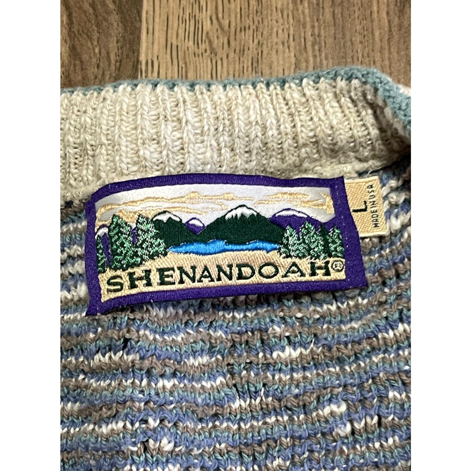Vintage Shenandoah Sweater Men’s Size Large V-Neck Pullover Size L / US 10 / IT 46 - 7 Thumbnail