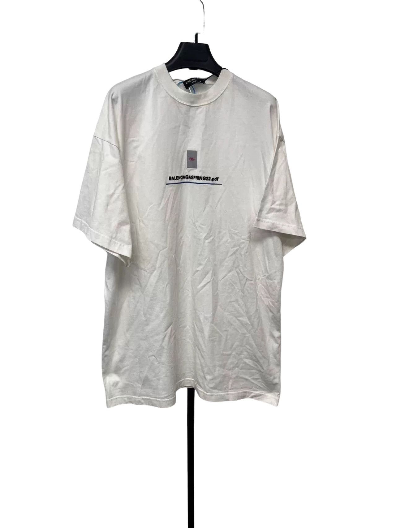 Balenciaga Balenciaga Spring 22 Graphic T-Shirt Size 2 Size US M / EU 48-50 / 2 - 1 Thumbnail